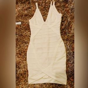 Off white bodycon dress